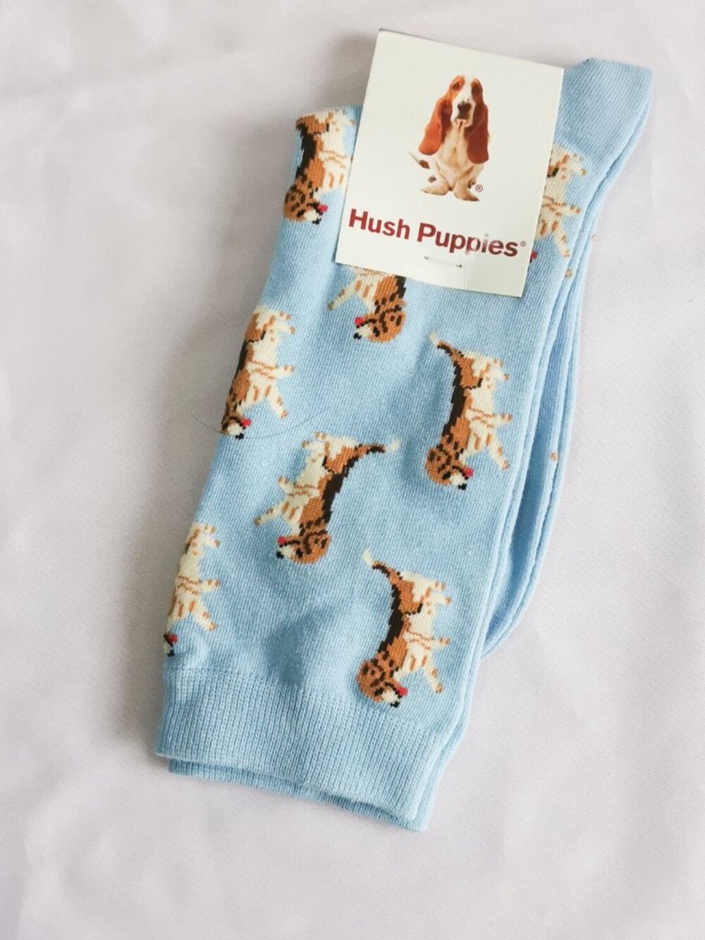 Hush Puppies baby blue puppy socks